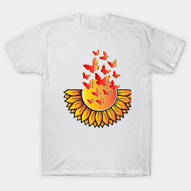 Sunflowers Art T-Shirt by Hastag Pos